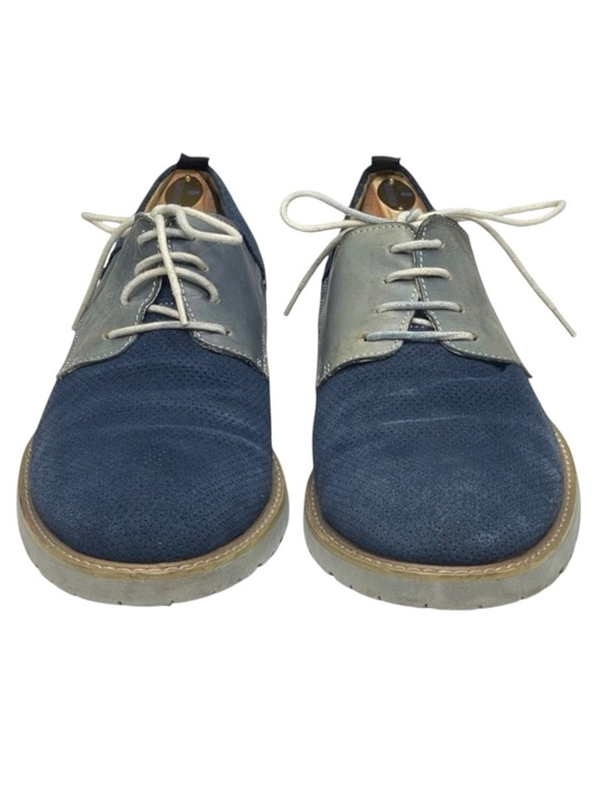 Steve Madden ? Roque Perforated Suede Oxford Lace Up ? Two Tone Blue ? 10D ? main image 11